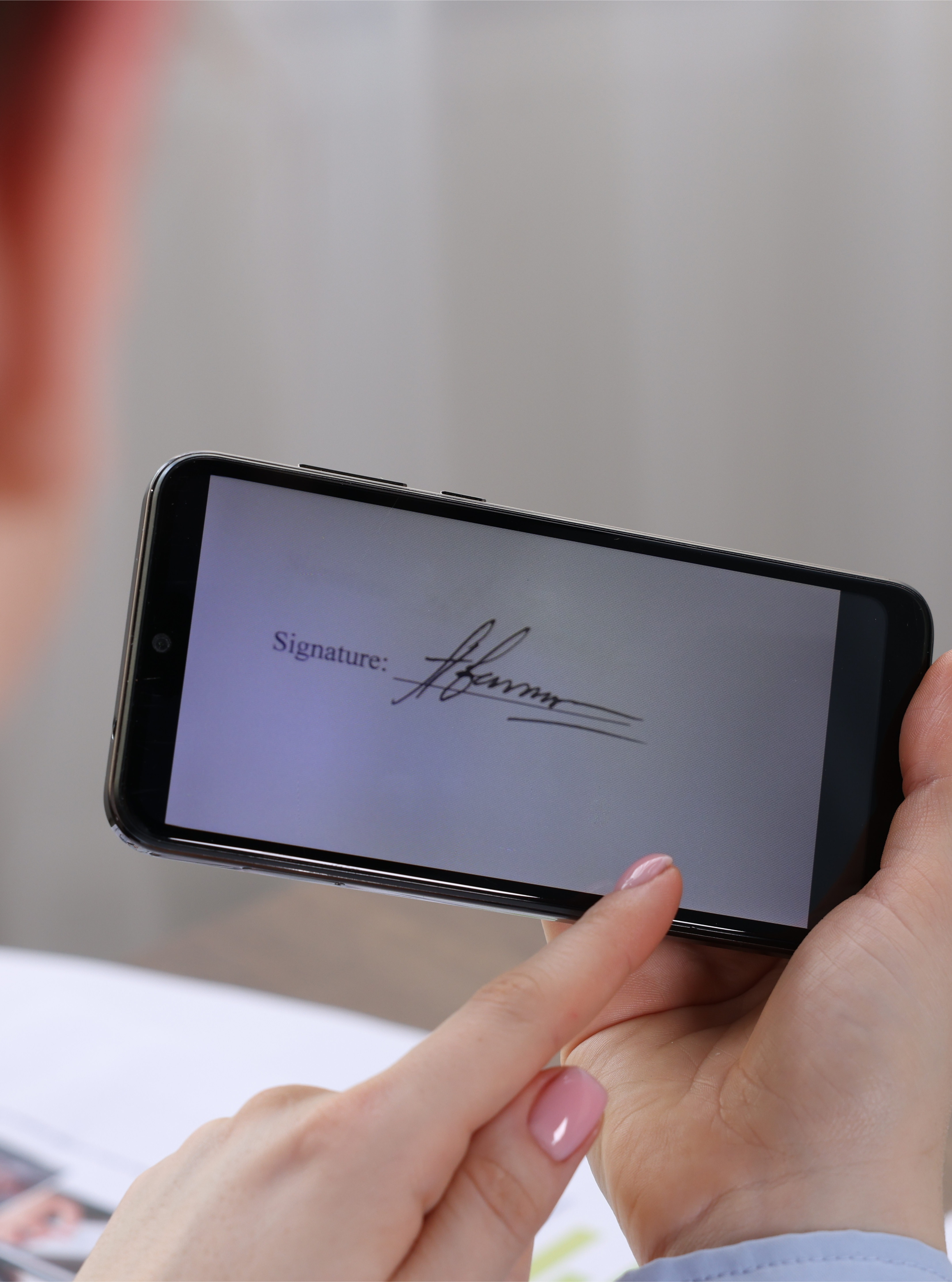 電子署名中の画像